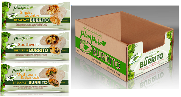 HRG Completes Packaging and Display for PlantPure’s Plant-based Burritos