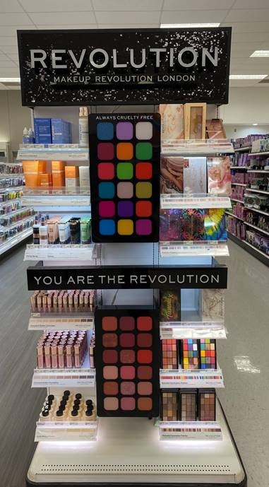 Revolution Beauty endcap