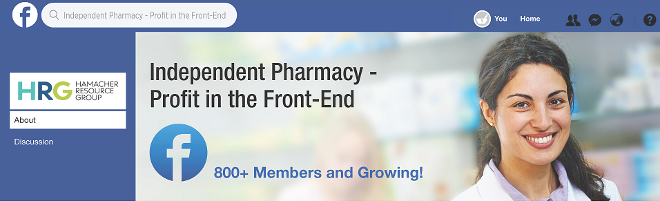 HRG’s Facebook Group, Independent Pharmacy – Profit in the Front-End, Reaches Milestone 801 Members