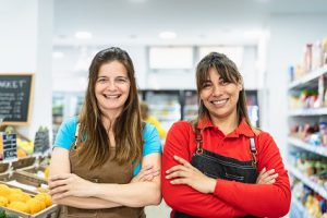 Grocery store employees