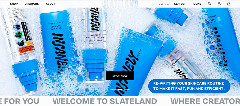 SlateLand Website Landing Page