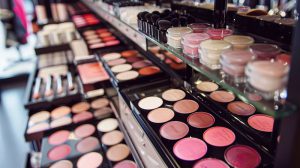 Make-up cosmetic beauty products and cosmetics swatches 