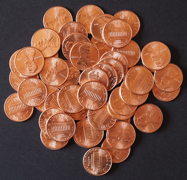 pile of pennies